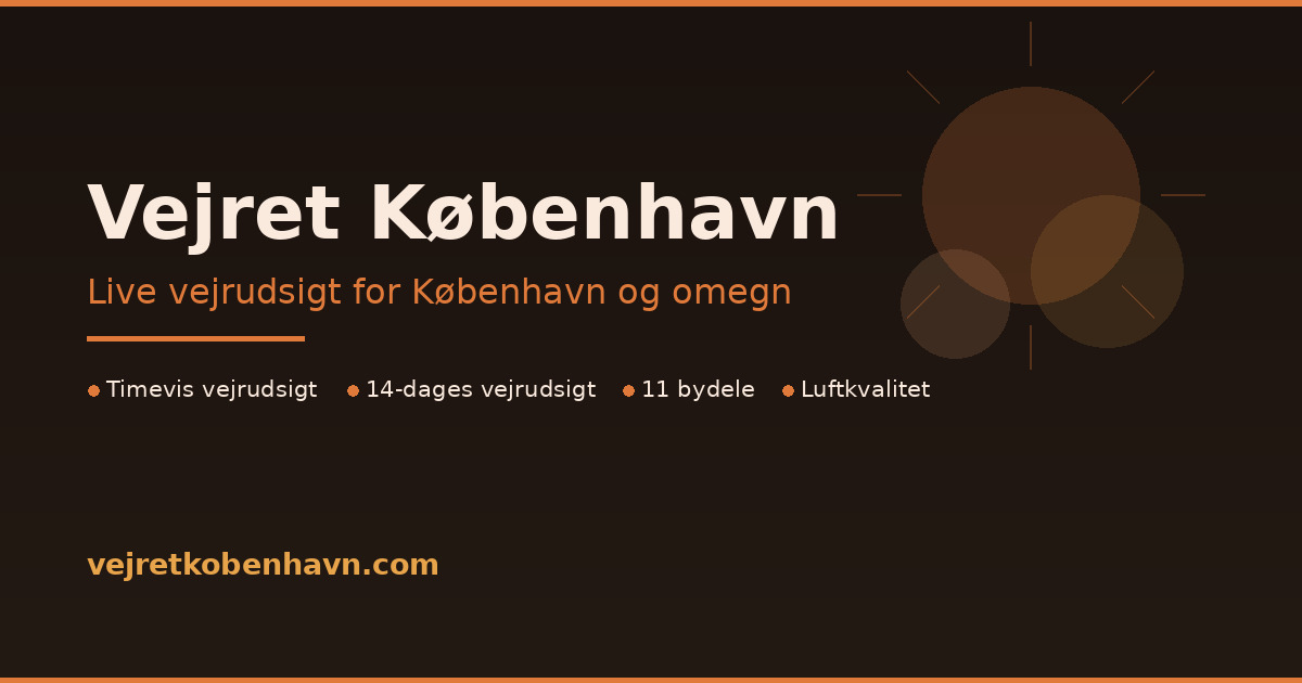 vejret københavn